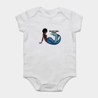 Afro Mermaid, African, Black Girl Magic Baby Bodysuit